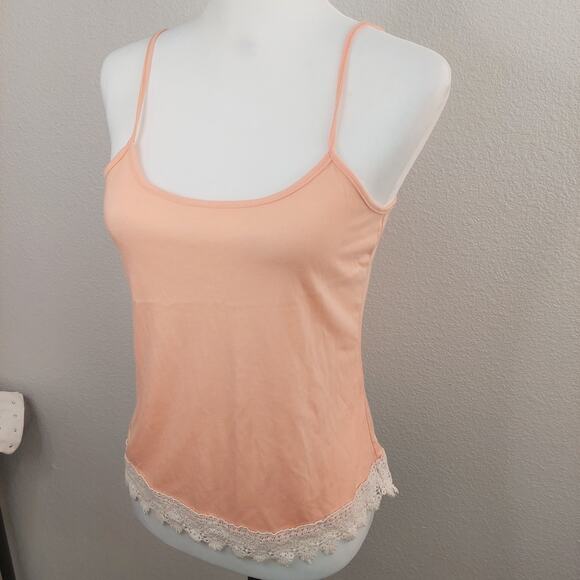 Orange Tank Top w/ Lace - Size Extra Small - Full Tilt - Picture 2 of 5